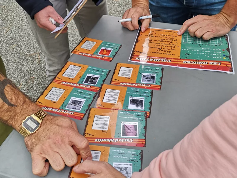 Des indices sur un escape game
