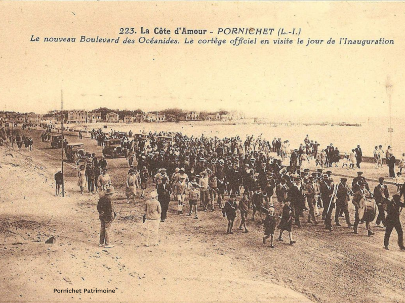 Sur la plage à Pornichet en 1929